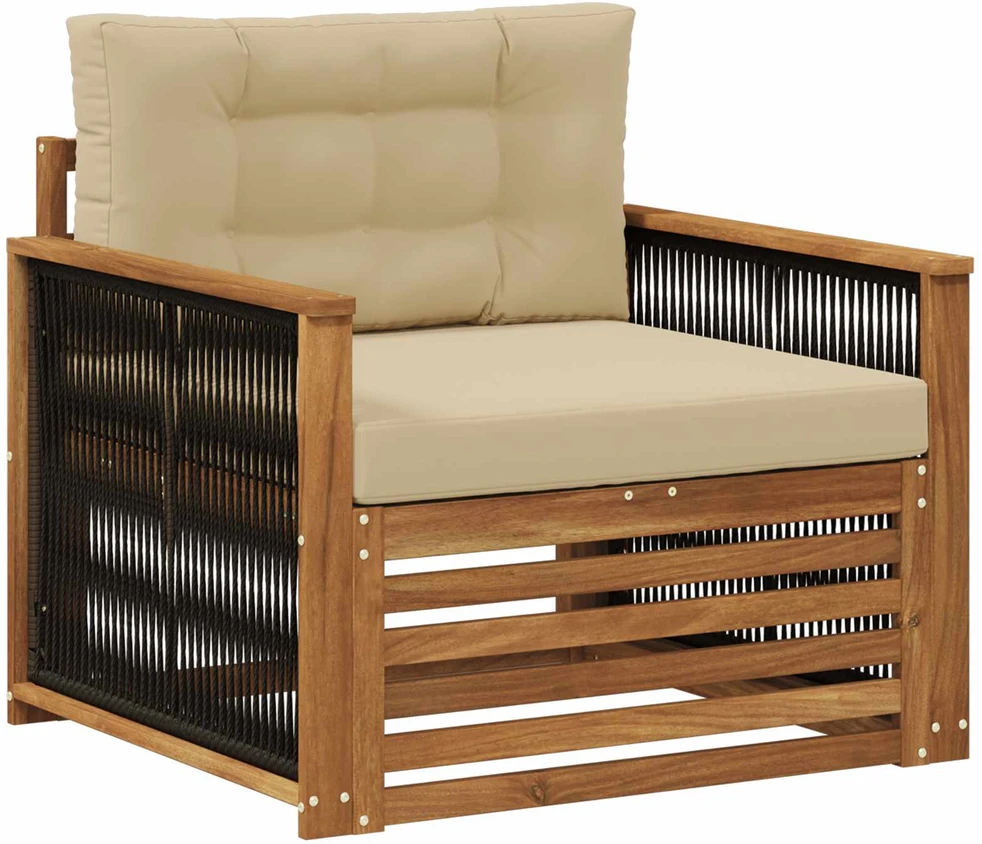 Lauko Vidurinis Sofa Natūrali