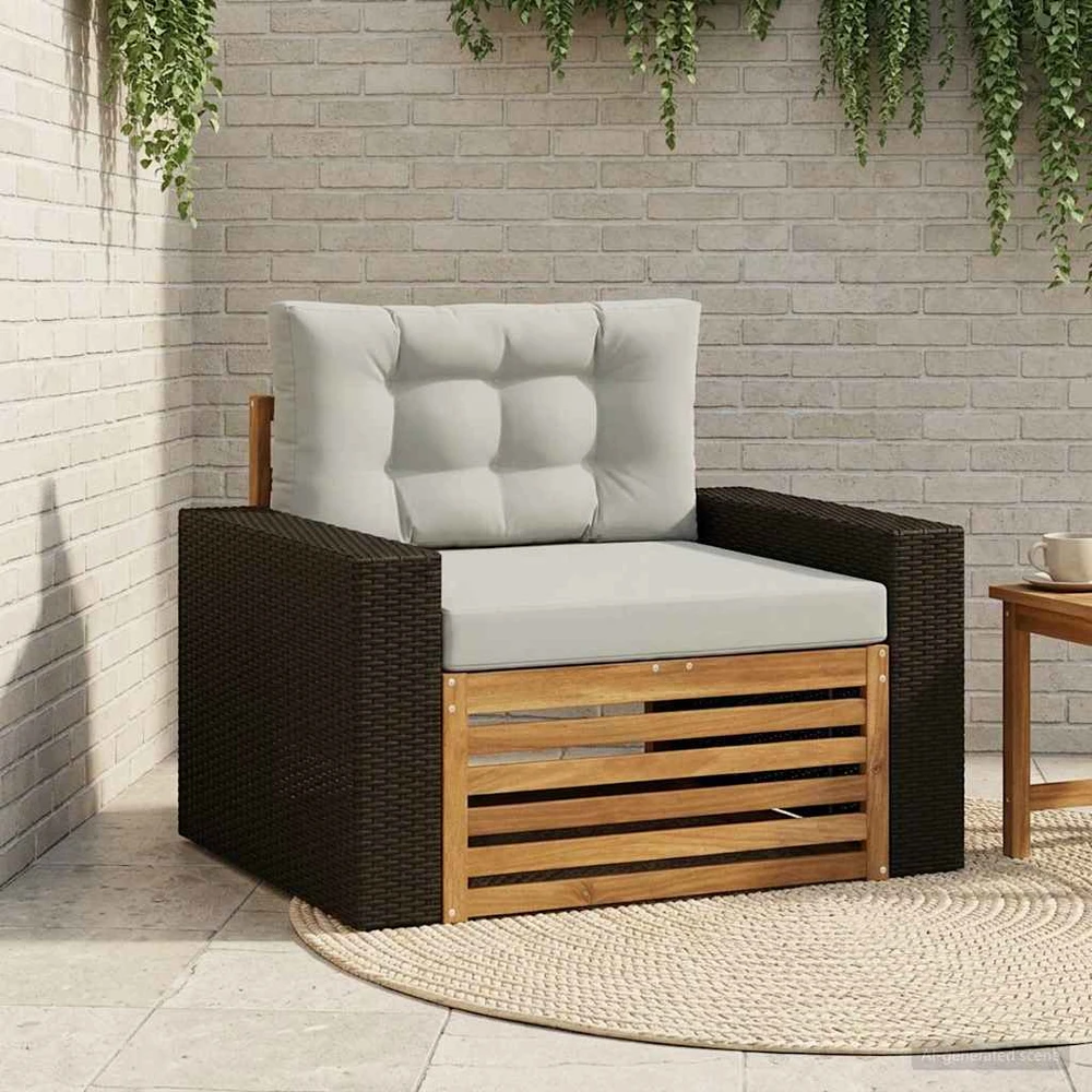 Lauko Vidurinis Sofa Natūrali