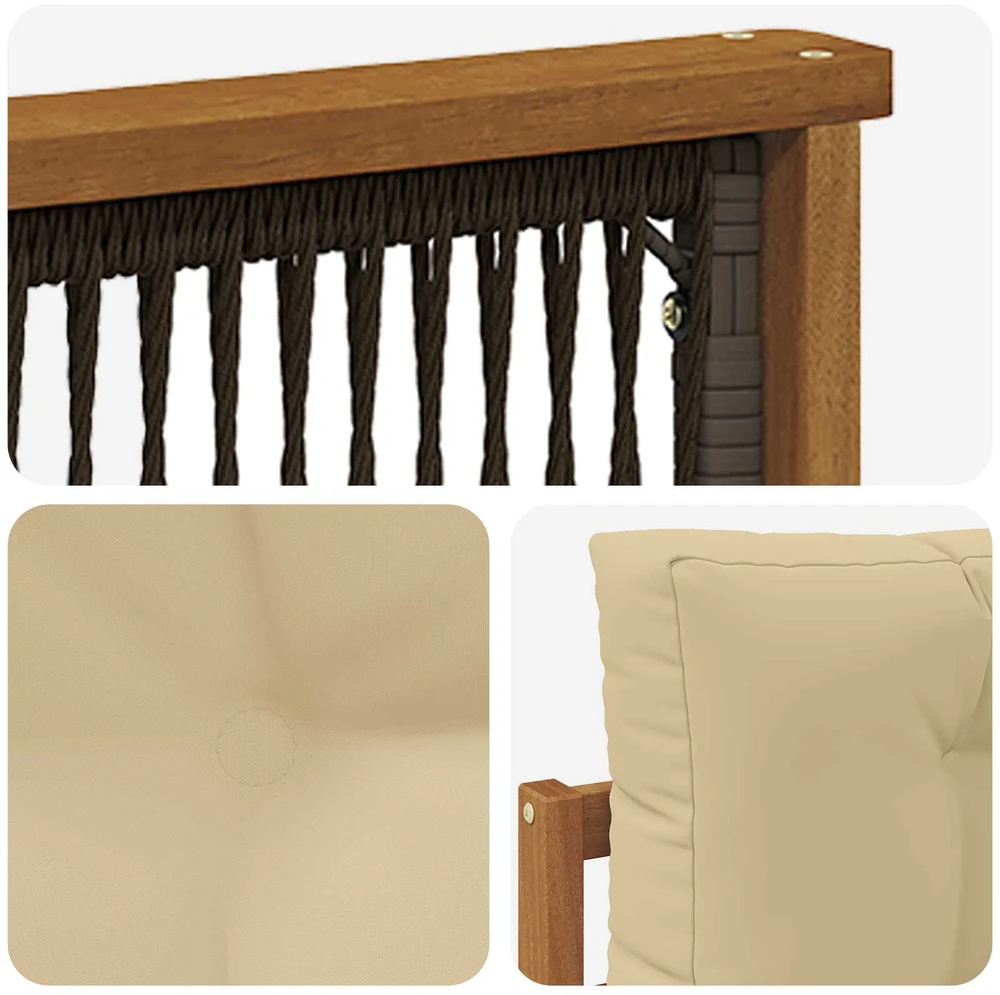 Lauko Vidurinis Sofa Natūrali