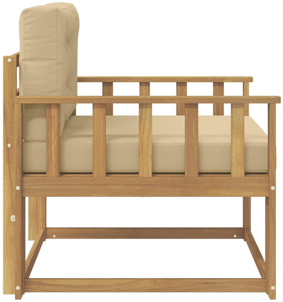 Lauko Vidurinis Sofa Poliesteris Balta