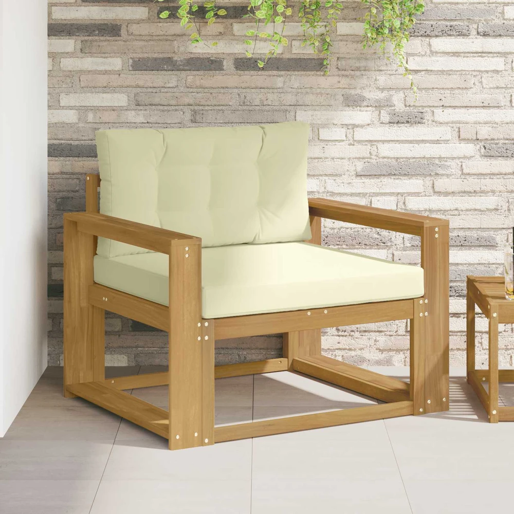 Lauko Vidurinis Sofa Poliesteris Balta