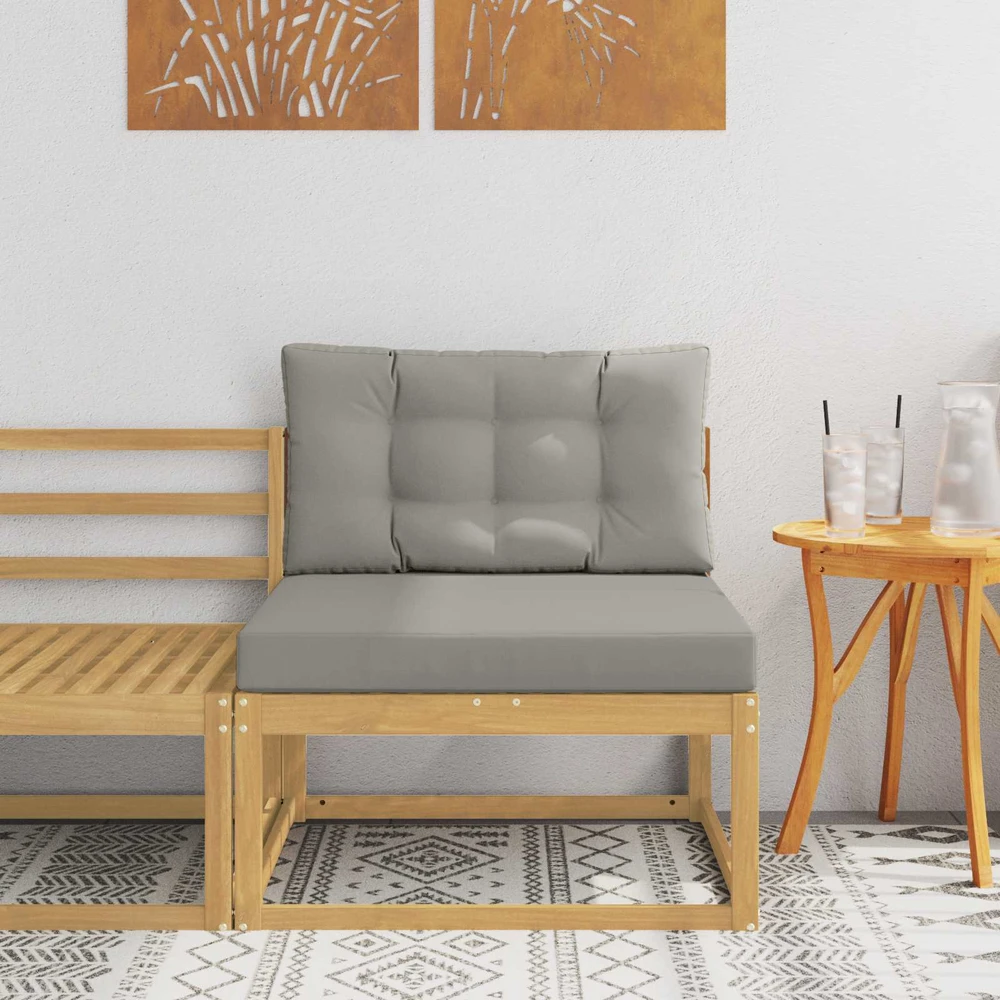 Lauko Vidurinis Sofa Poliesteris Balta