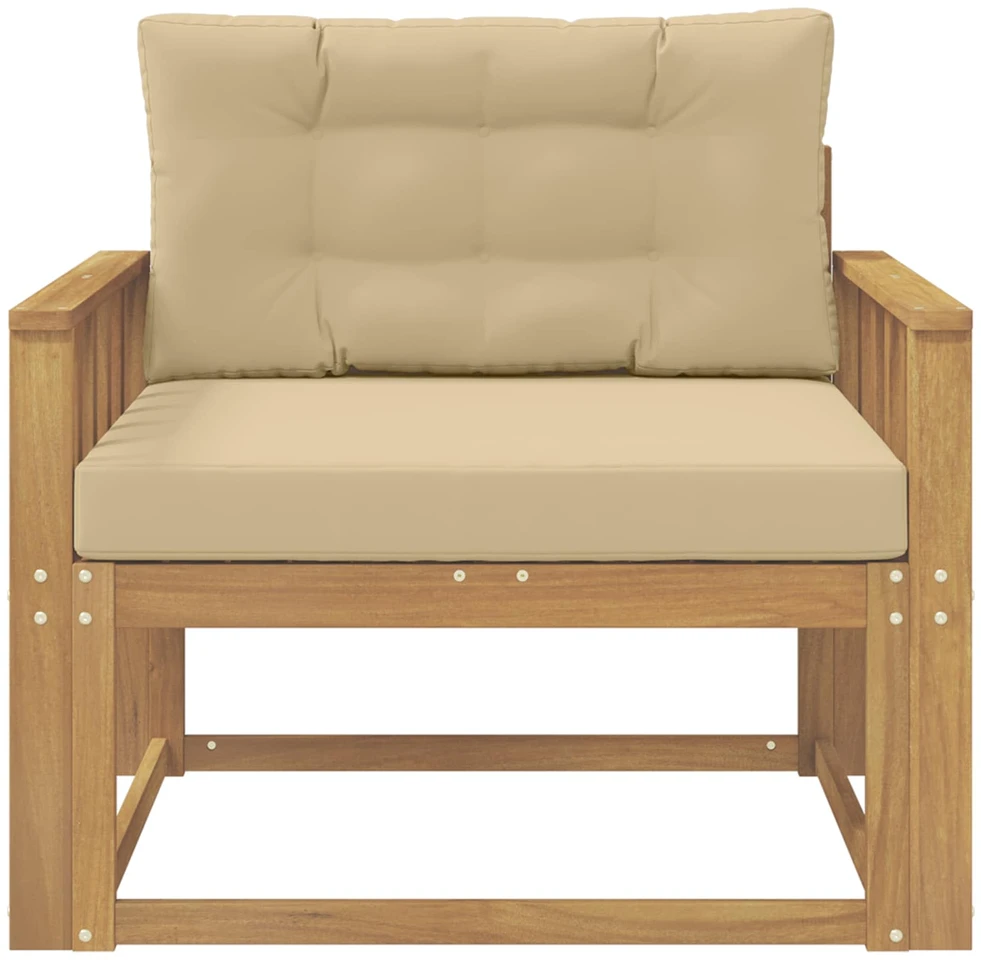 Lauko Vidurinis Sofa Poliesteris Balta