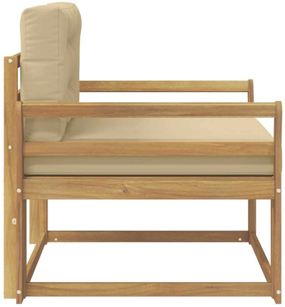 Lauko Vidurinis Sofa Poliesteris Balta