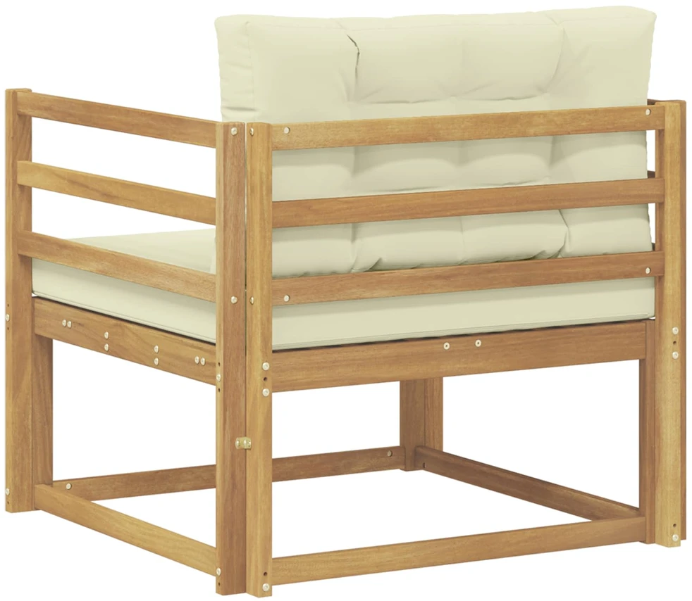 Lauko Vidurinis Sofa Poliesteris Balta