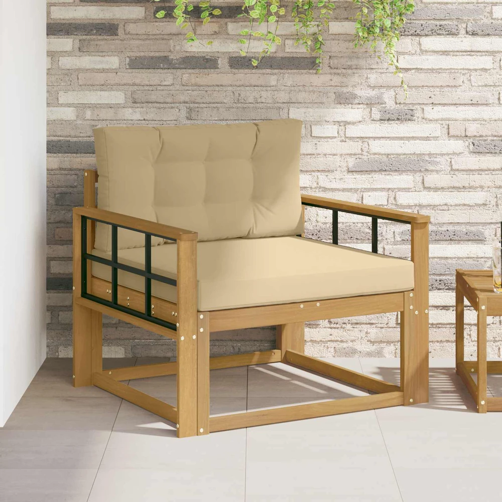 Lauko Vidurinis Sofa Poliesteris Balta