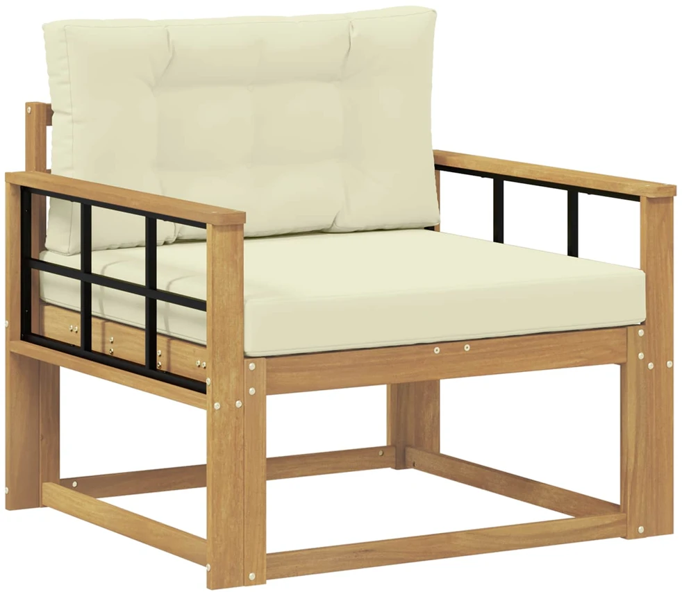 Lauko Vidurinis Sofa Poliesteris Balta