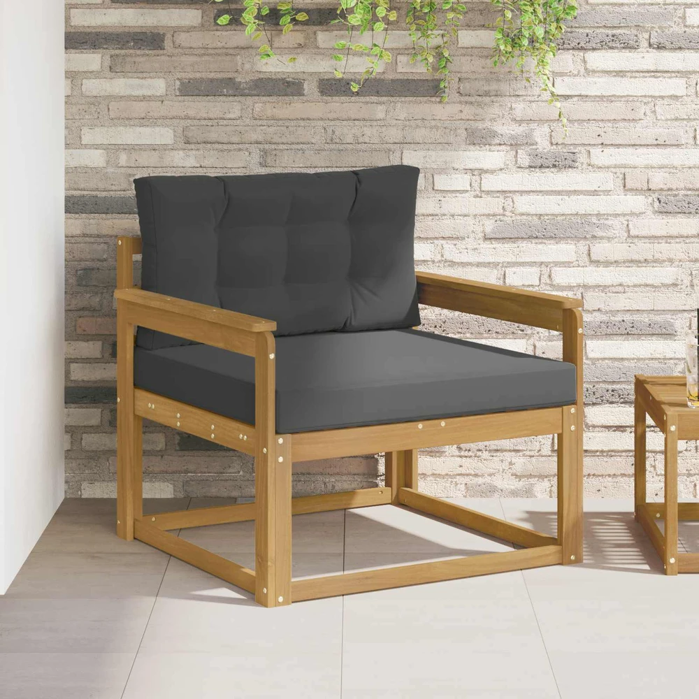 Lauko Vidurinis Sofa Poliesteris Balta