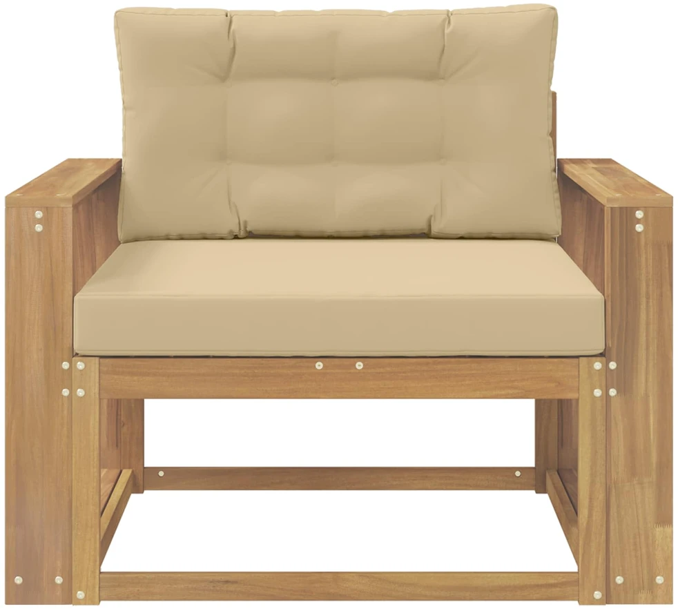Lauko Vidurinis Sofa Poliesteris Balta