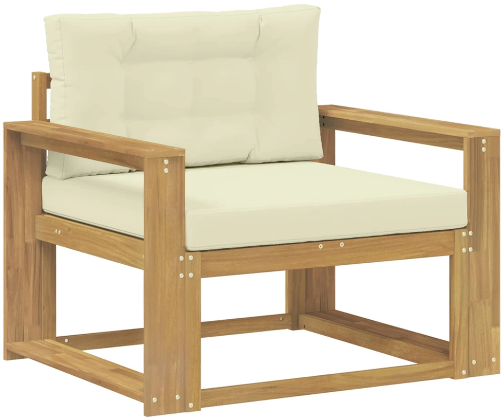 Lauko Vidurinis Sofa Poliesteris Balta
