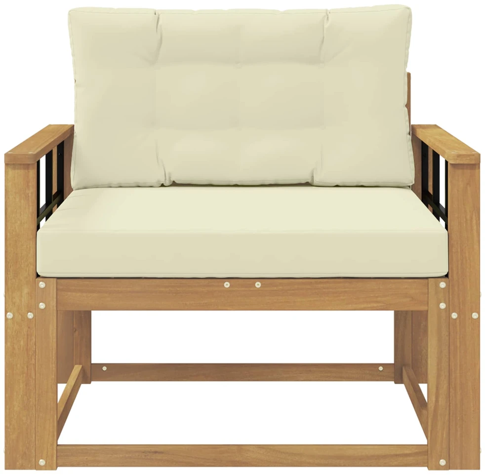 Lauko Vidurinis Sofa Poliesteris Balta