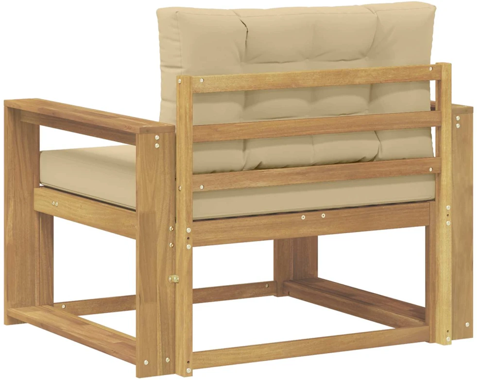 Lauko Vidurinis Sofa Poliesteris Balta