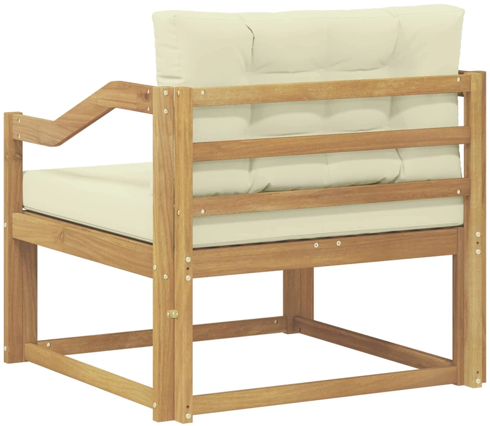 Lauko Vidurinis Sofa Poliesteris Balta