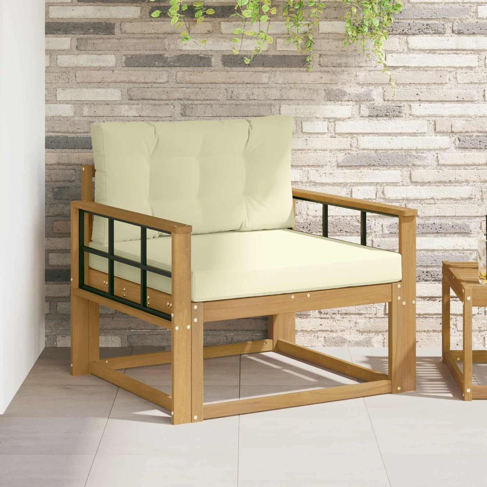 Lauko Vidurinis Sofa Poliesteris Balta