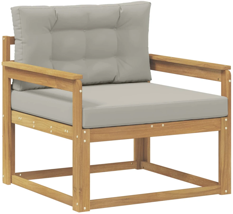 Lauko Vidurinis Sofa Poliesteris Balta