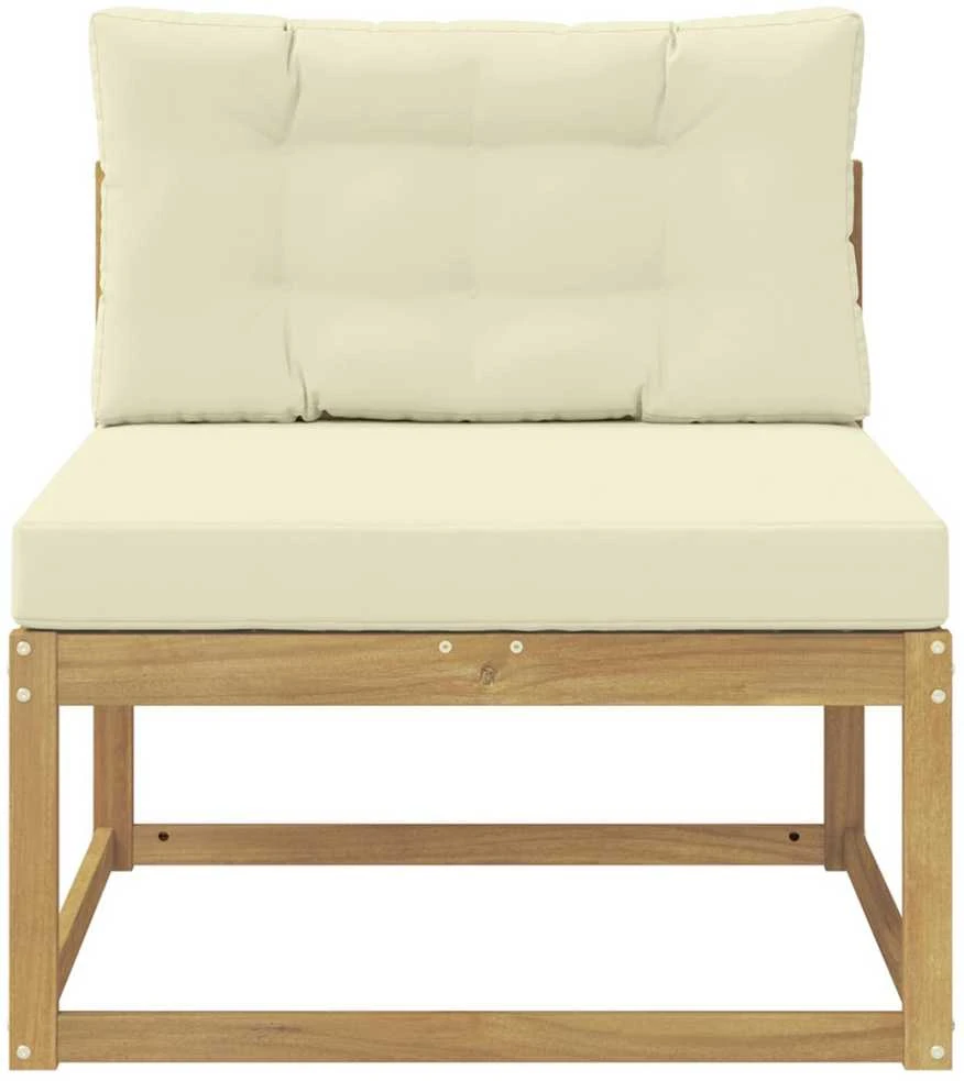 Lauko Vidurinis Sofa Poliesteris Balta