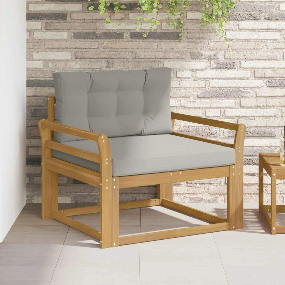 Lauko Vidurinis Sofa Poliesteris Balta