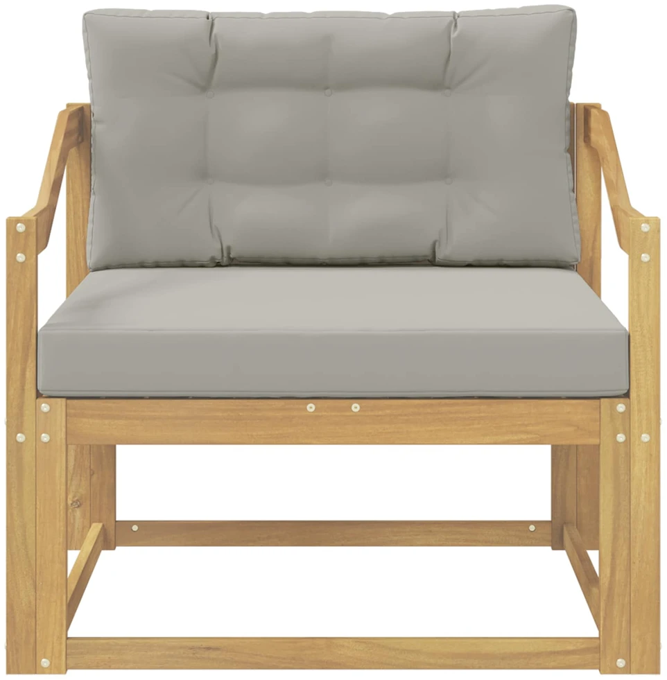 Lauko Vidurinis Sofa Poliesteris Balta