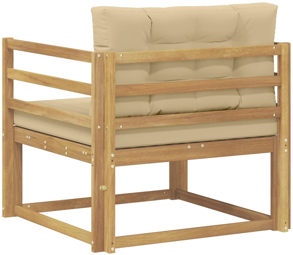 Lauko Vidurinis Sofa Poliesteris Balta