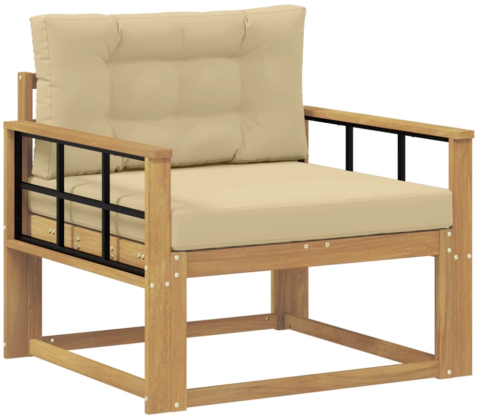 Lauko Vidurinis Sofa Poliesteris Balta