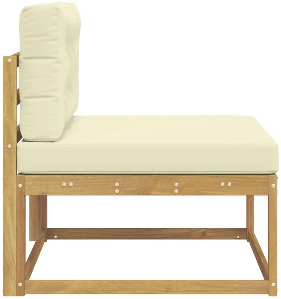 Lauko Vidurinis Sofa Poliesteris Balta