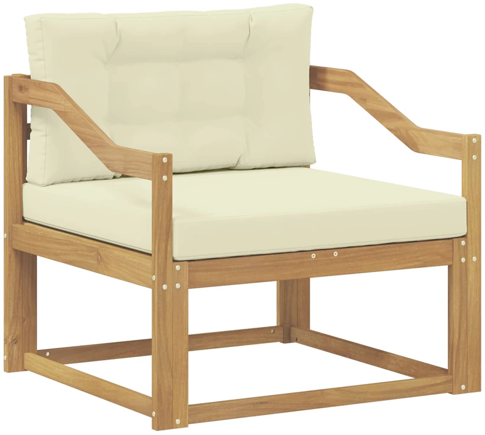 Lauko Vidurinis Sofa Poliesteris Balta