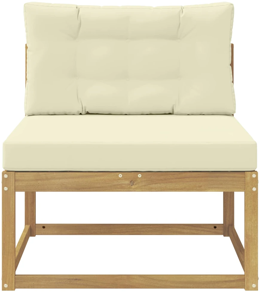 Lauko Vidurinis Sofa Poliesteris Balta