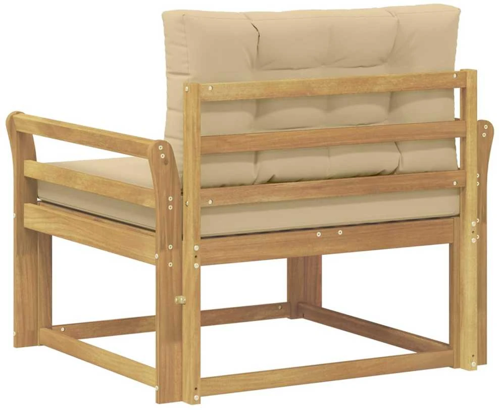 Lauko Vidurinis Sofa Poliesteris Balta
