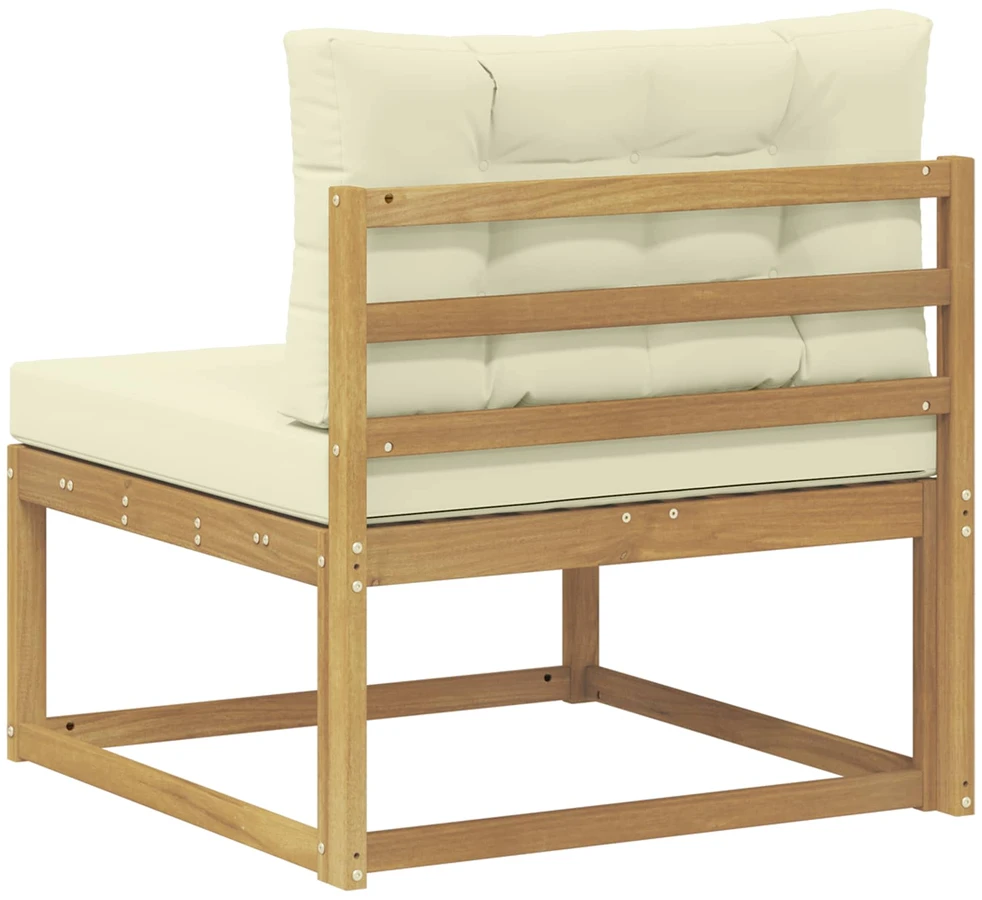 Lauko Vidurinis Sofa Poliesteris Balta