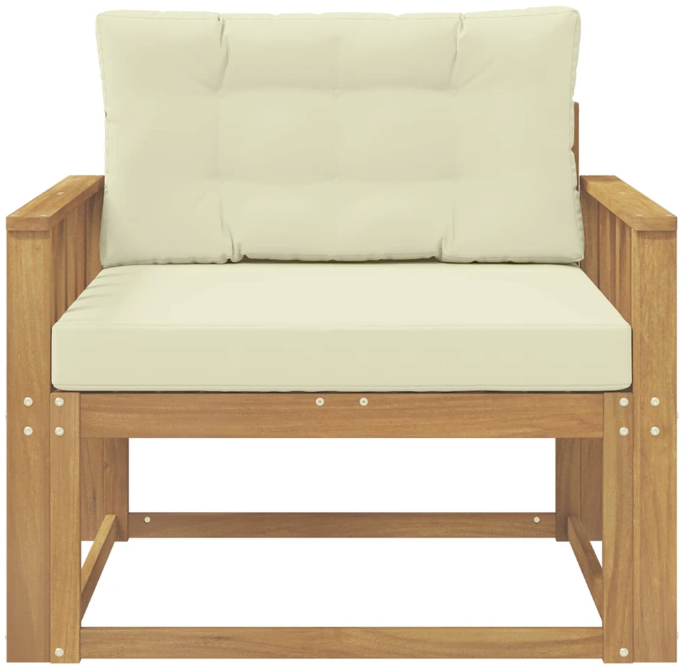Lauko Vidurinis Sofa Poliesteris Balta
