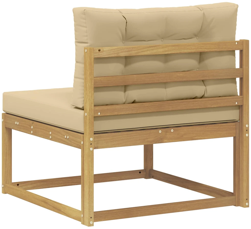 Lauko Vidurinis Sofa Poliesteris Balta