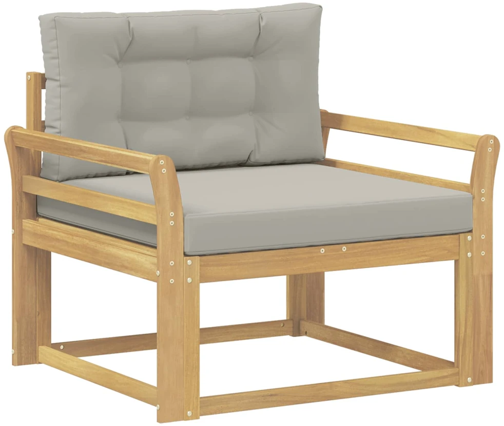 Lauko Vidurinis Sofa Poliesteris Balta