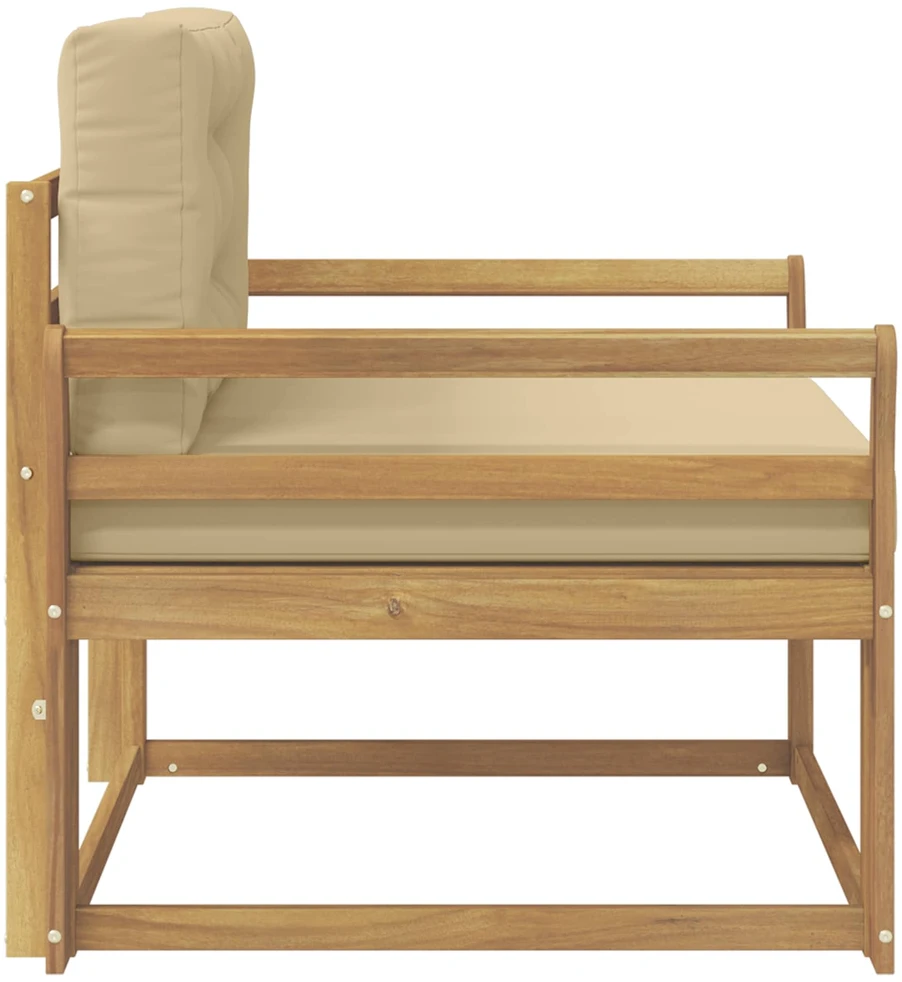 Lauko Vidurinis Sofa Poliesteris Balta