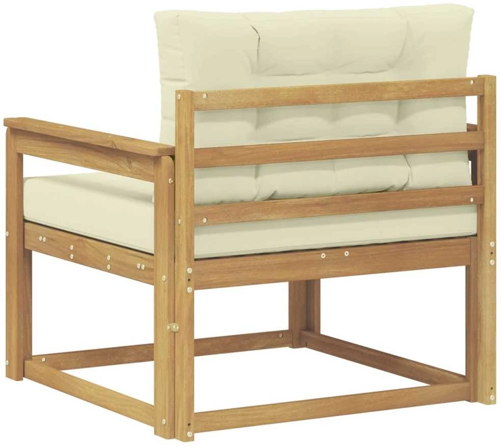 Lauko Vidurinis Sofa Poliesteris Balta