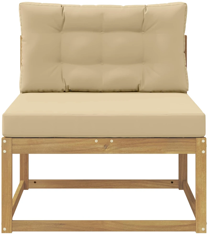 Lauko Vidurinis Sofa Poliesteris Balta