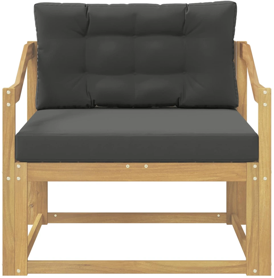 Lauko Vidurinis Sofa Poliesteris Balta
