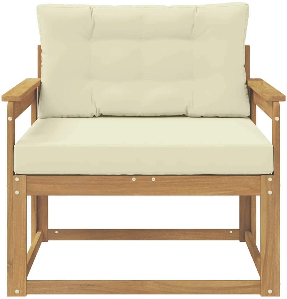 Lauko Vidurinis Sofa Poliesteris Balta