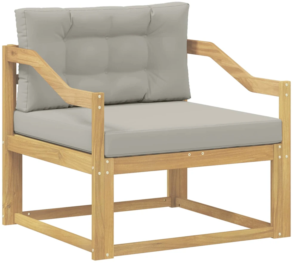 Lauko Vidurinis Sofa Poliesteris Balta