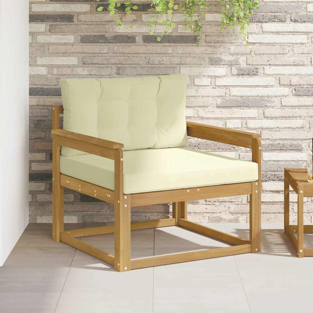 Lauko Vidurinis Sofa Poliesteris Balta
