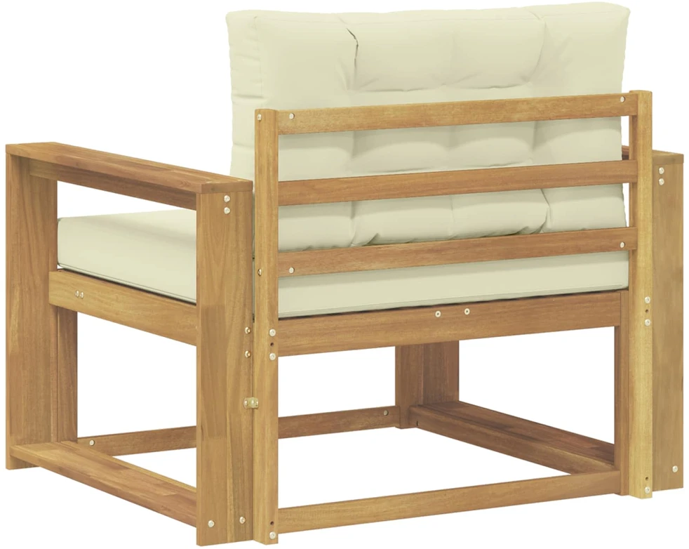 Lauko Vidurinis Sofa Poliesteris Balta