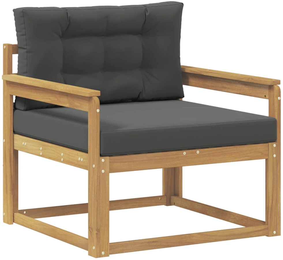 Lauko Vidurinis Sofa Poliesteris Balta