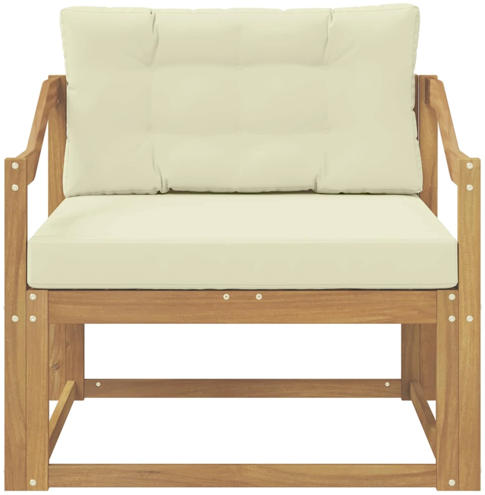 Lauko Vidurinis Sofa Poliesteris Balta
