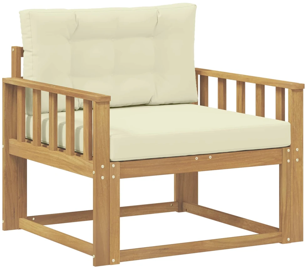 Lauko Vidurinis Sofa Poliesteris Balta
