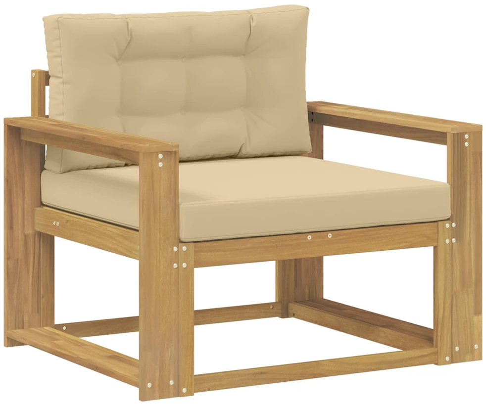 Lauko Vidurinis Sofa Poliesteris Balta