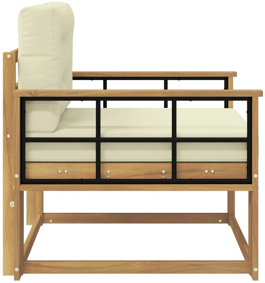 Lauko Vidurinis Sofa Poliesteris Balta