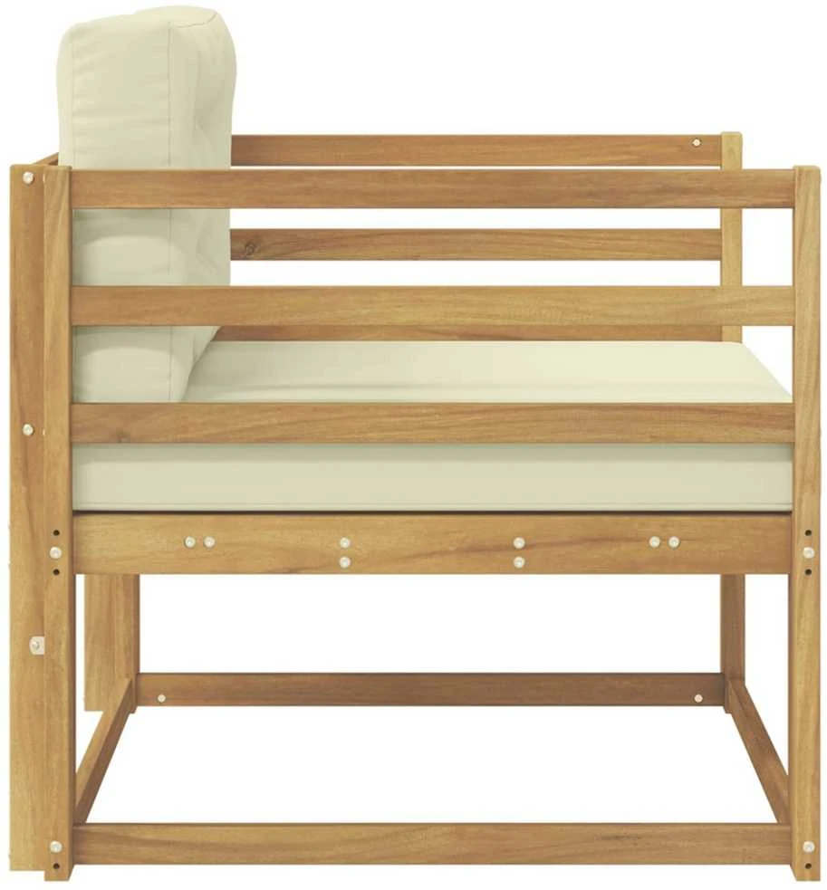 Lauko Vidurinis Sofa Poliesteris Balta