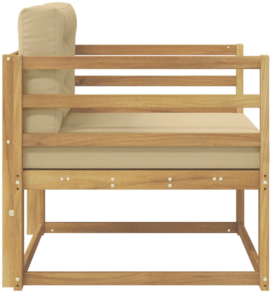 Lauko Vidurinis Sofa Poliesteris Balta