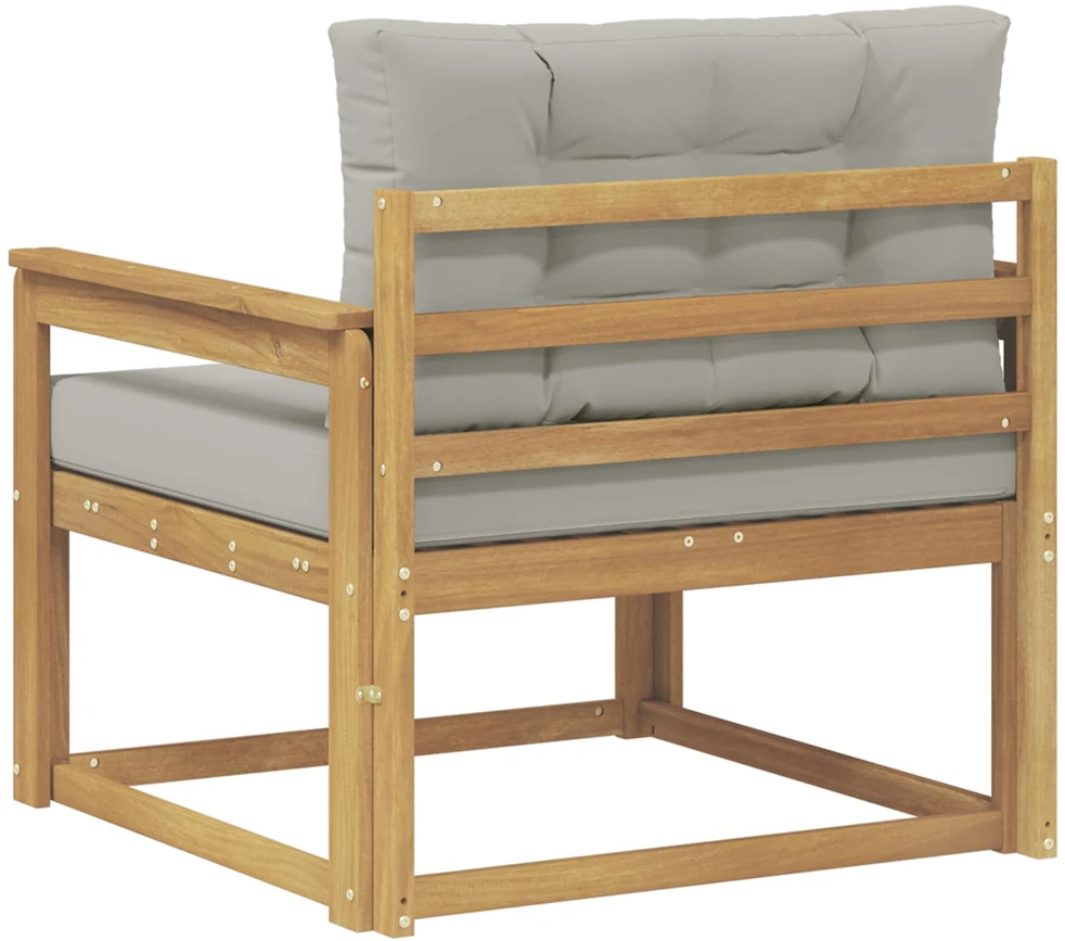 Lauko Vidurinis Sofa Poliesteris Balta