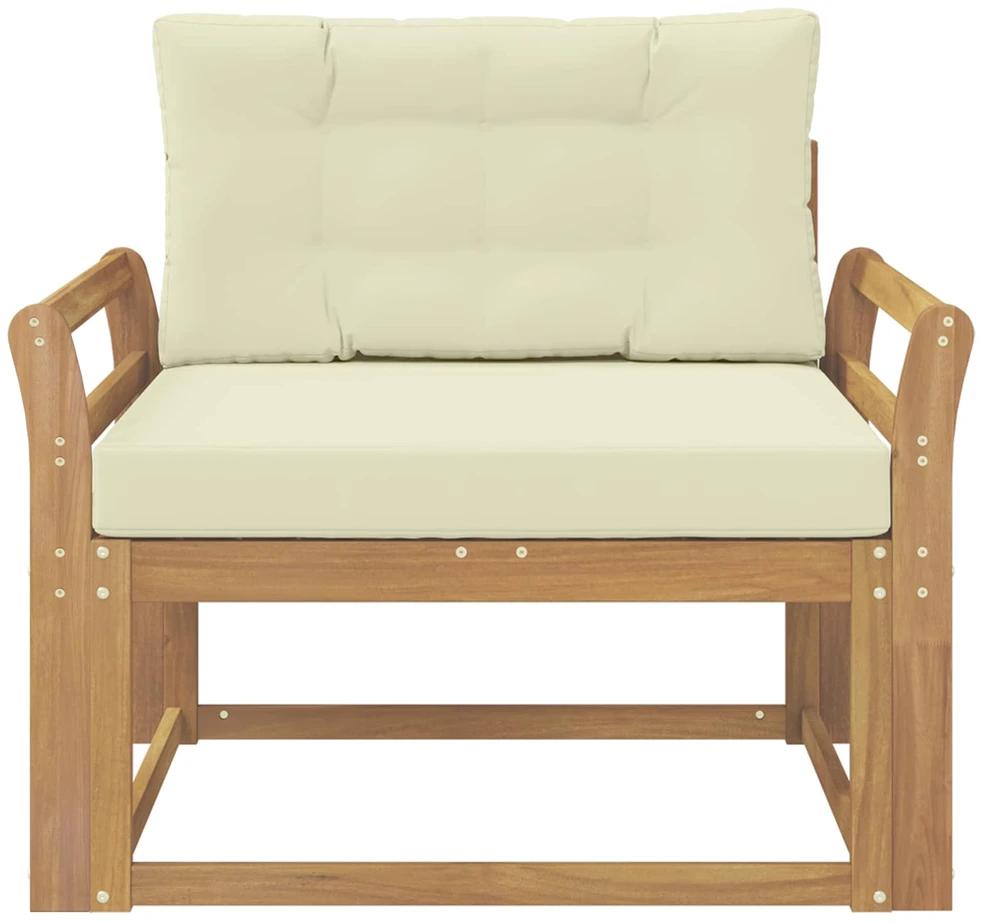 Lauko Vidurinis Sofa Poliesteris Balta