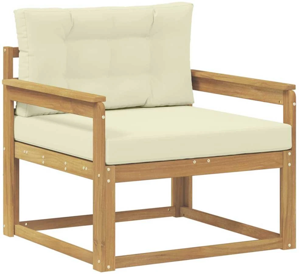 Lauko Vidurinis Sofa Poliesteris Balta